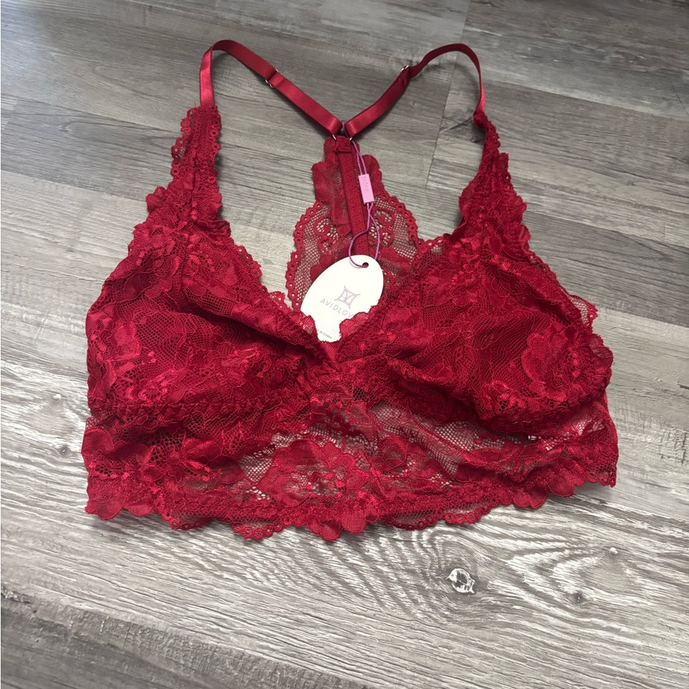 Luxurious Scarlet Lace Bralette